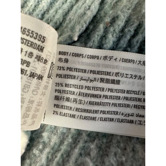 Hollister Blue Striped Knit Sweater Women’s Large Crewneck Cozy Oversized - Picture 6 of 7